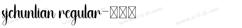 sjchunlian regular字体转换